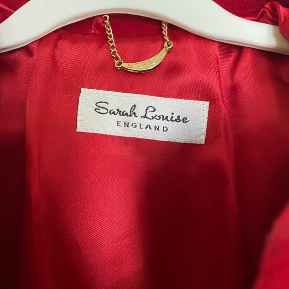 Girls long red dress coat size 5 - Picture 2 of 3